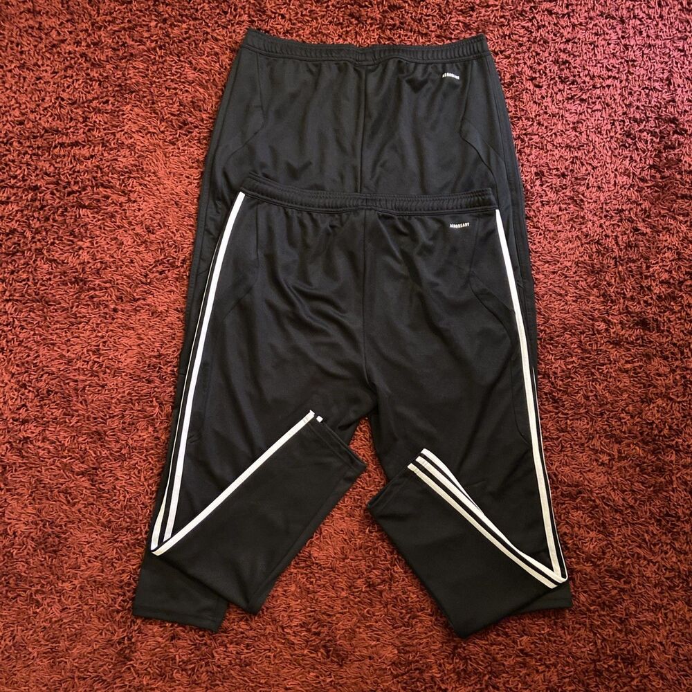 Lot Of 2 Adidas Aeroready Track Pants Men’s XL Black Tapered Football Soccer